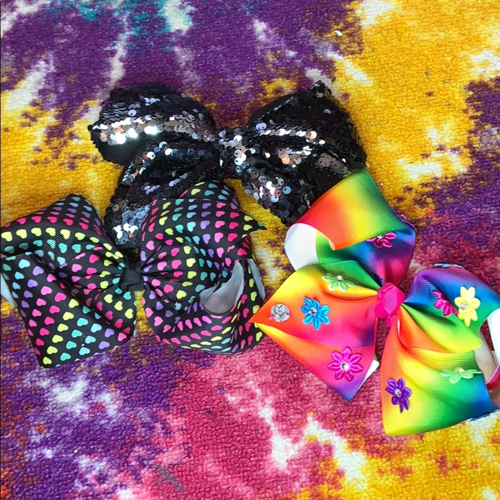 GIRLS medium Multi-colored hair bows